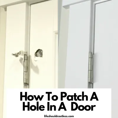 how to patch a door