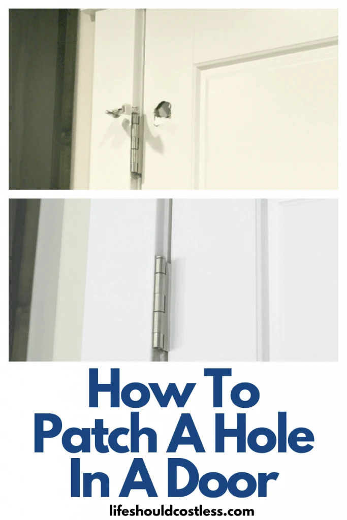 Learn how to repair a hole in a door. lifeshouldcostless.com
