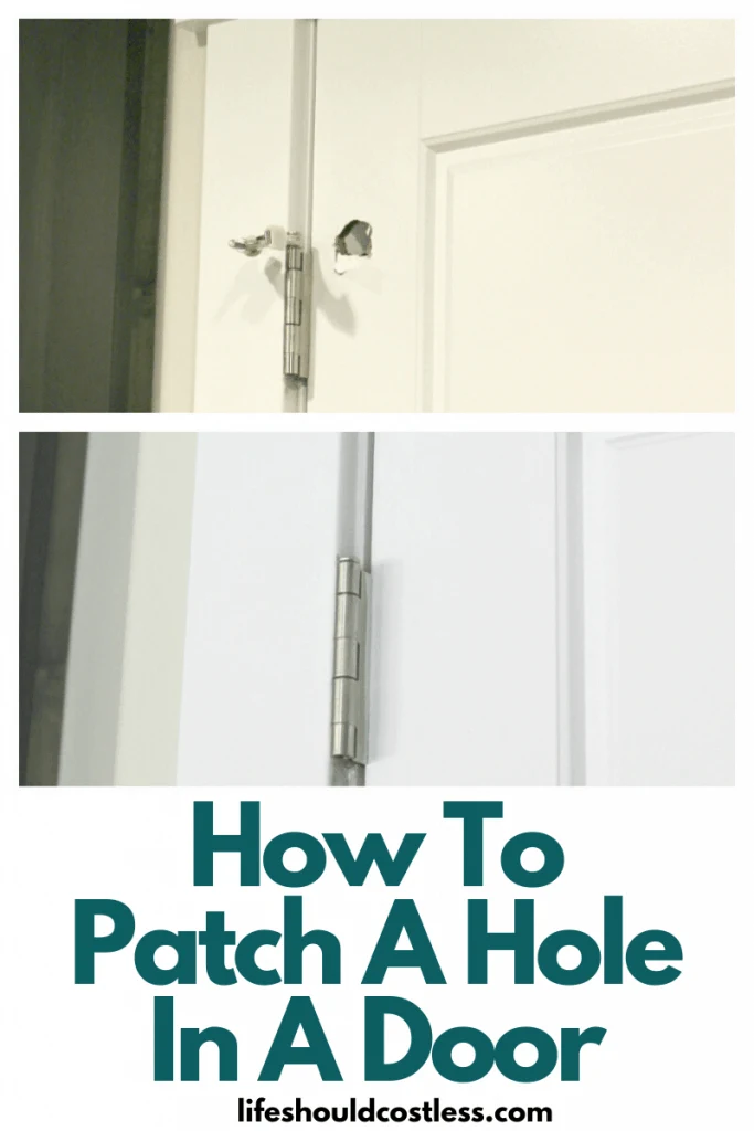 How to fix/patch a hole in a hollow door. lifeshouldcostless.com