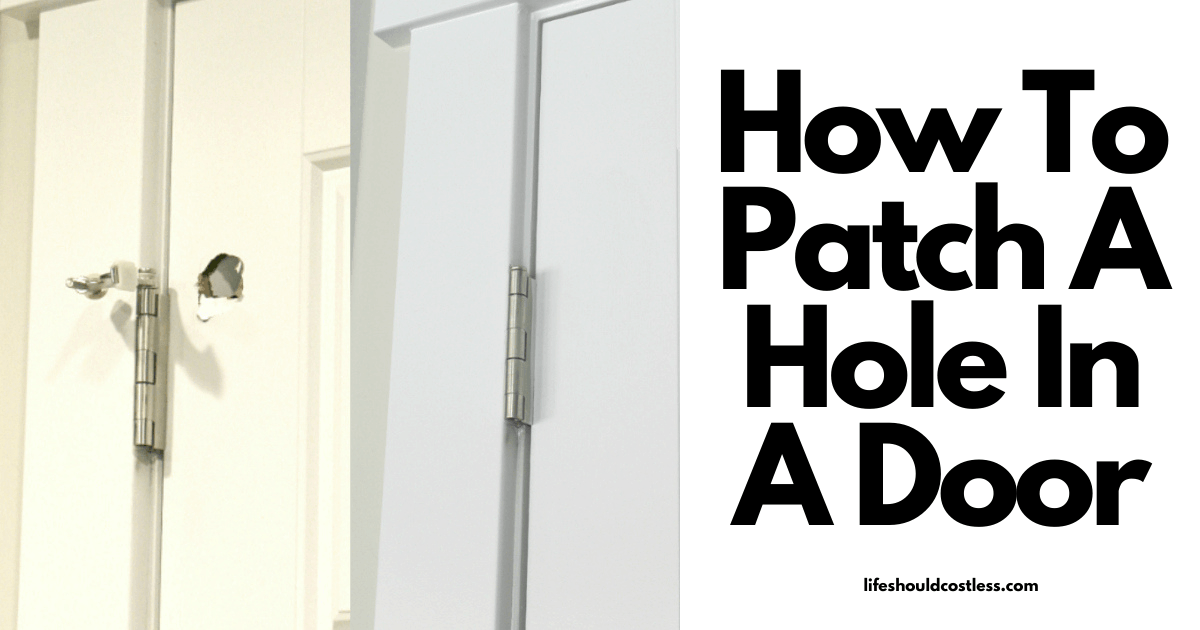 How To Fix A Hole In A Hollow Door Life Should Cost Less