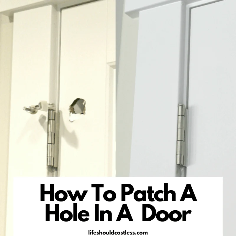 Door repair tutorial. lifeshouldcostless.com