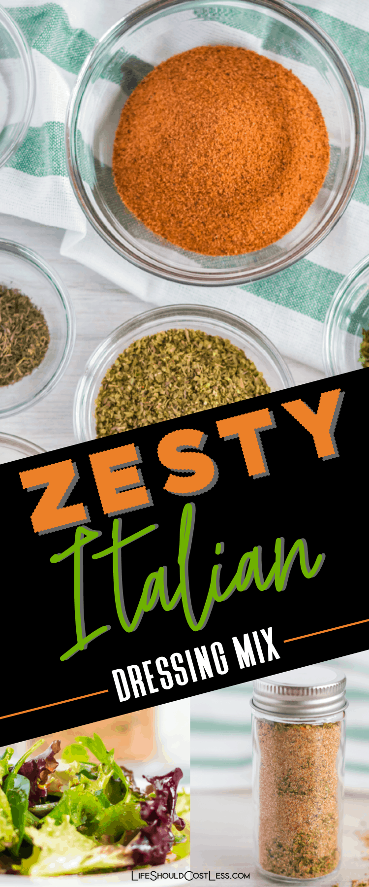 Best Zesty Italian Dressing Mix (Bulk Recipe) Life Should Cost Less