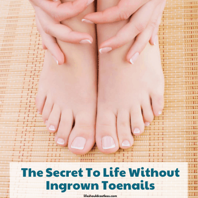 Tip for ingrown toe nail prevention.