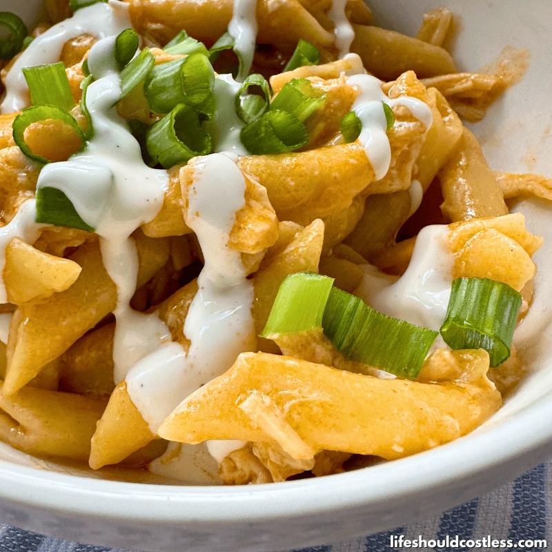 buffalo chicken pasta crockpot recipe