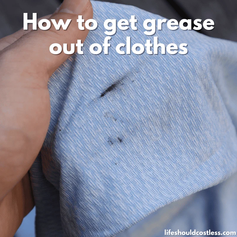 How to Get Grease Stains Out of Clothes