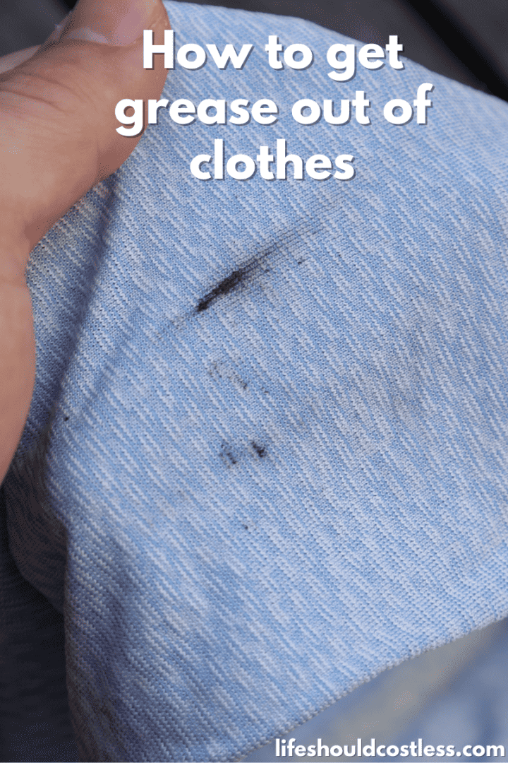 How to get grease stains out of clothes Life Should Cost Less