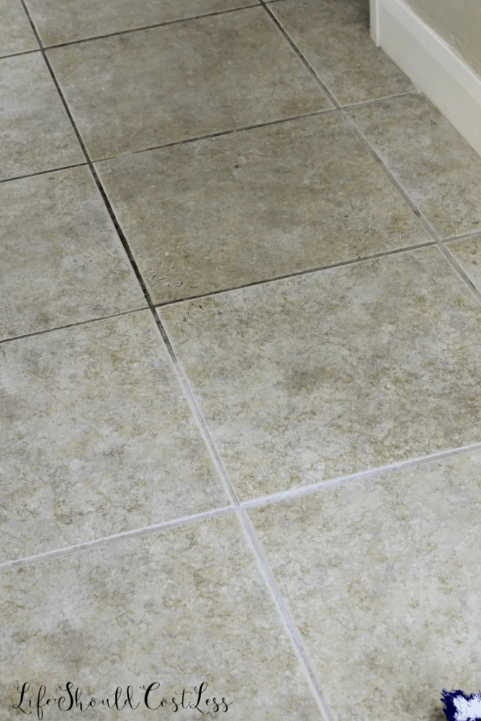 How to clean floor and counter top tile grout. lifeshouldcostless.com