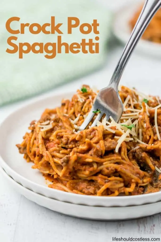 How to cook spaghetti in a crock pot. lifeshouldcostless.com