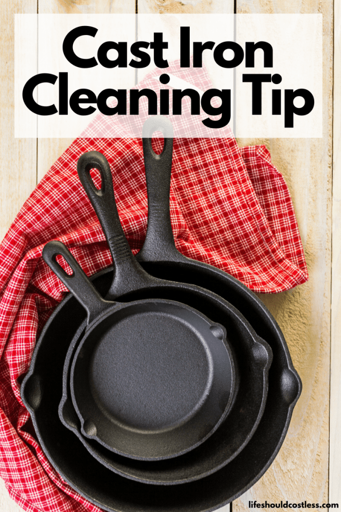 The best cast iron cleaning tip on the internet. lifeshouldcostless.com