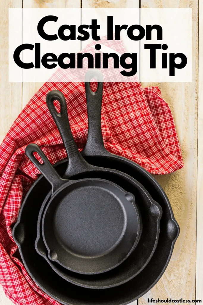 The best cast iron cleaning tip on the internet. lifeshouldcostless.com