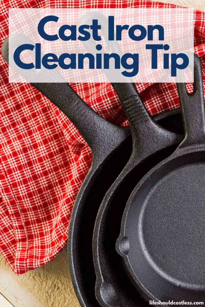 How to remove food stuck on cast iron. The best cast iron cleaning tip. lifeshouldcostless.com