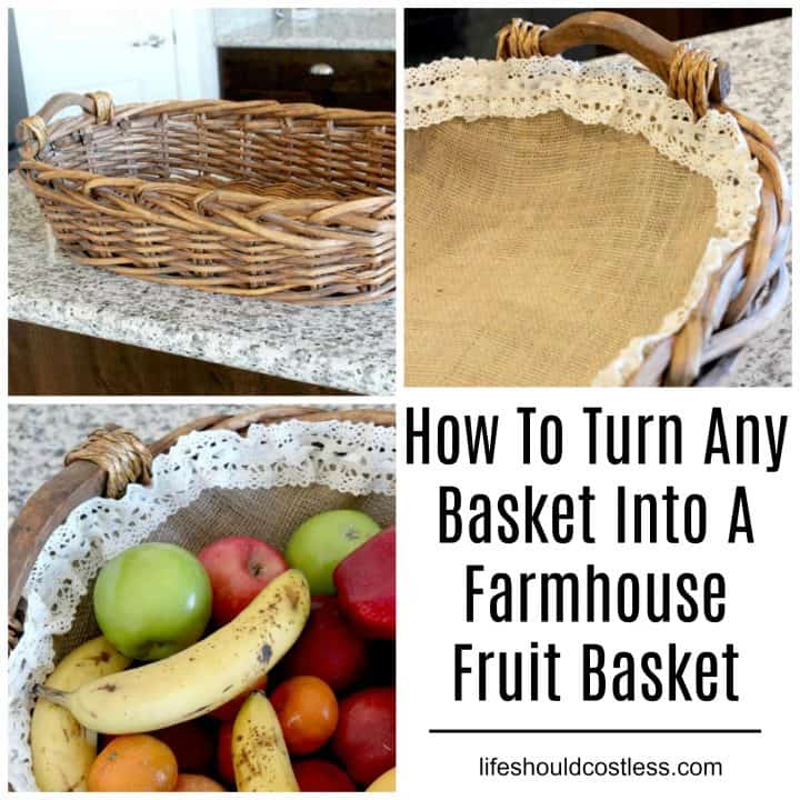 DIY Farmhouse Fruit Basket