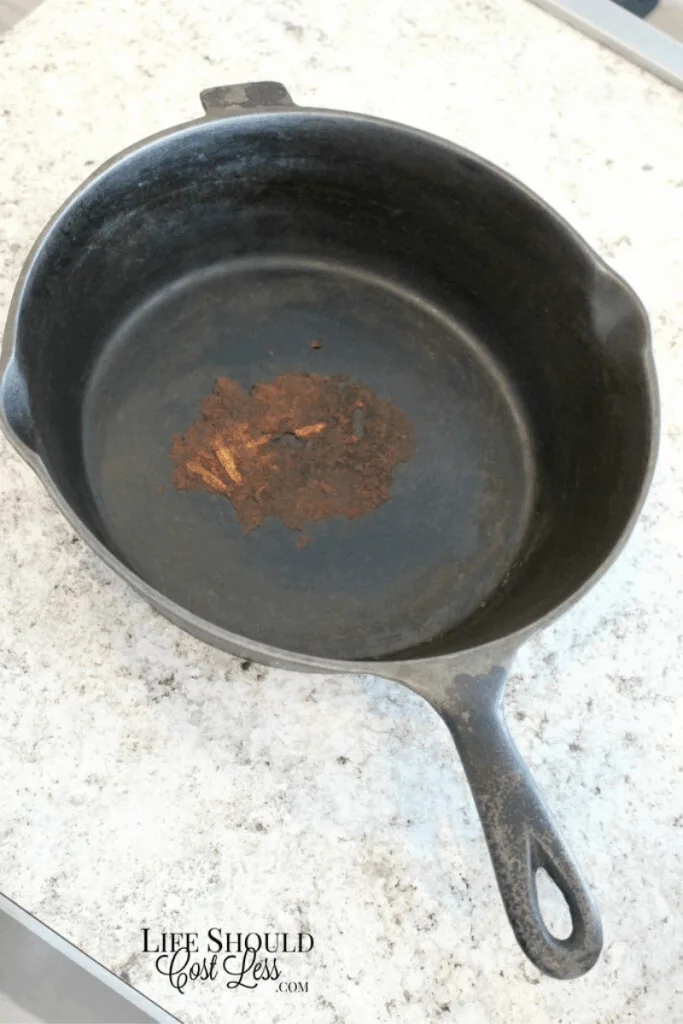 Cast Iron Cleaning Tip: How To Clean Stuck On Food From Cast Iron - Life  Should Cost Less