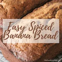 The best easy spiced banana bread recipe. lifeshouldcostless.com