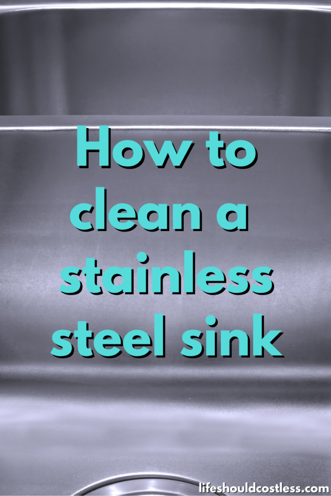 best way to clean stainless steel sink