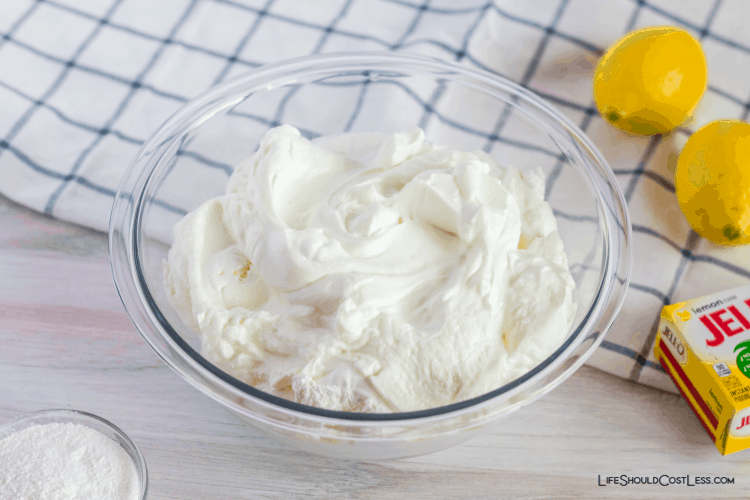 lemon pudding salad recipe. fluff salad.