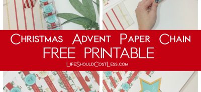 CHRISTMAS ADVENT PAPER CHAIN FREE PRINTABLE KIDS CRAFT