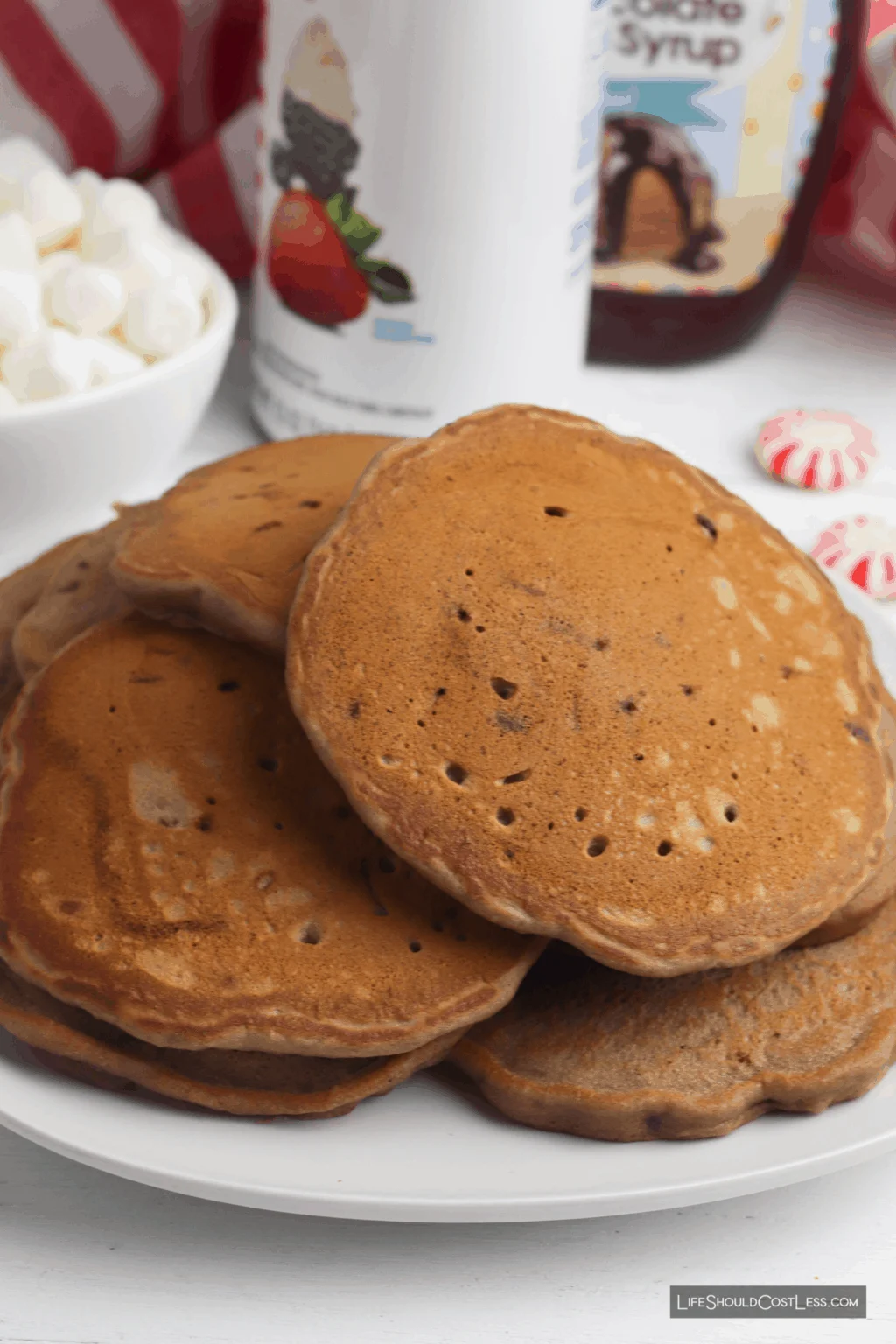 Easy Hot Chocolate And Peppermint Pancakes