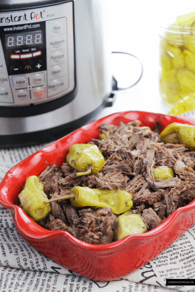 Instant Pressure Cooker Italian Roast Beef Recipe Life Should Cost Less