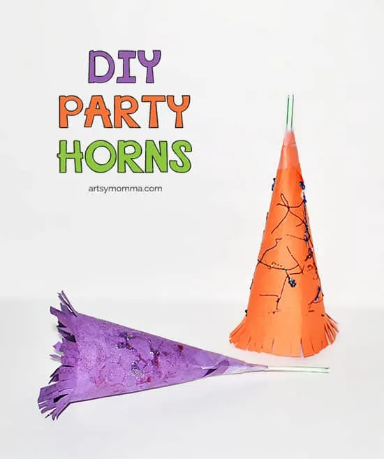 DIY-Party-Horns-Kids-Craft