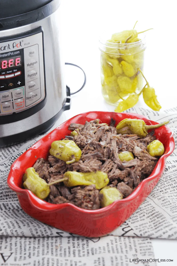 Delicious Italian Beef Made In The Pressure Cooker lifeshouldcostless.com