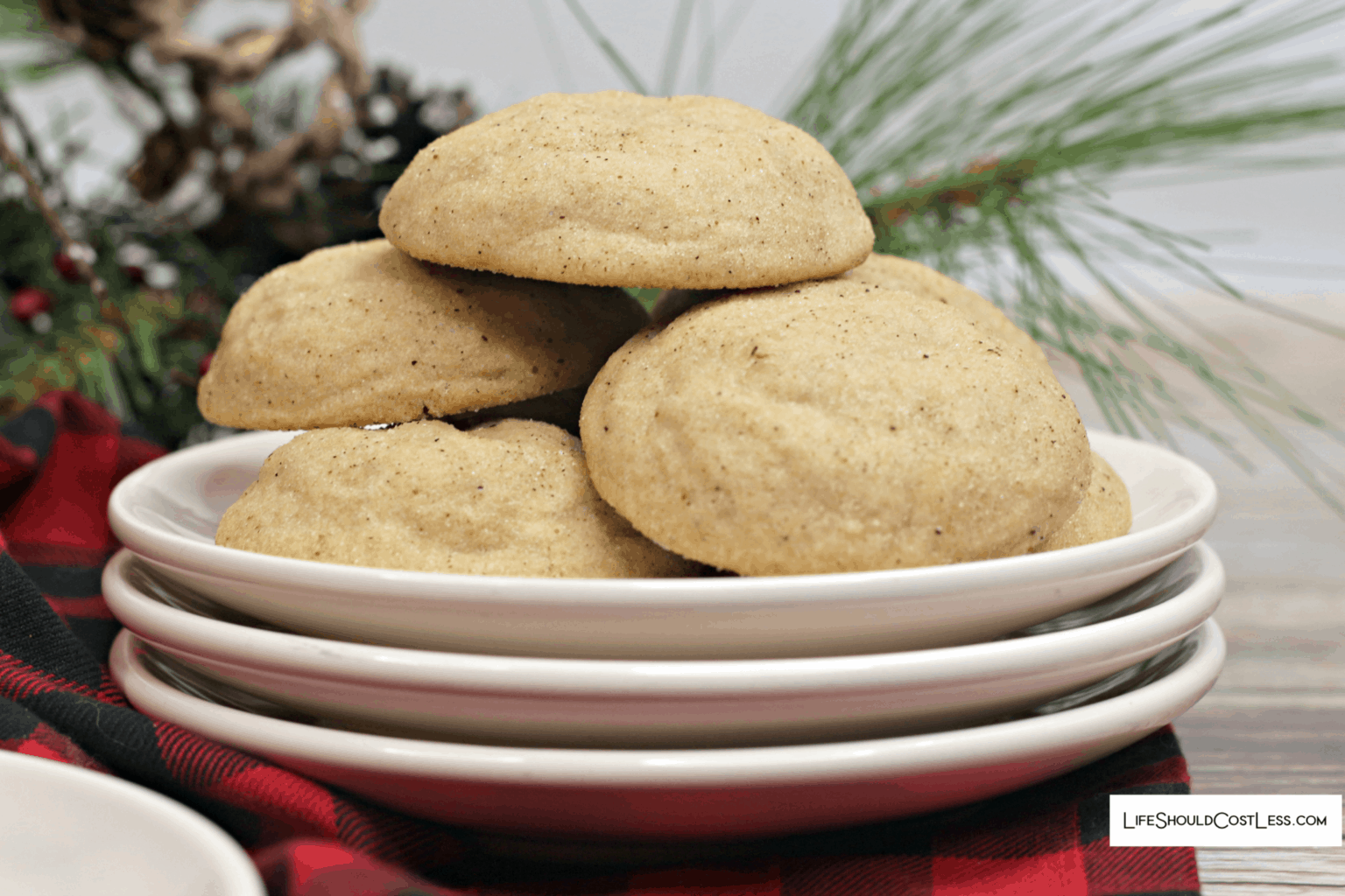Famous Eggnog Snickerdoodle Cookies Recipe lifeshouldcostless.com