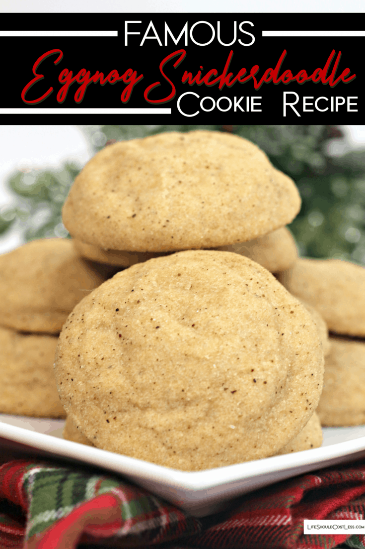 Famous Eggnog Snickerdoodle Cookies Recipe. lifeshouldcostless.com