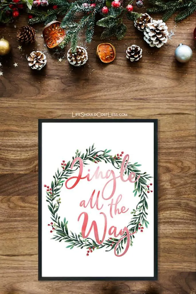 Free farmhouse printable wall art. Follow image to post with unwatermarked photo. lifeshouldcostless.com