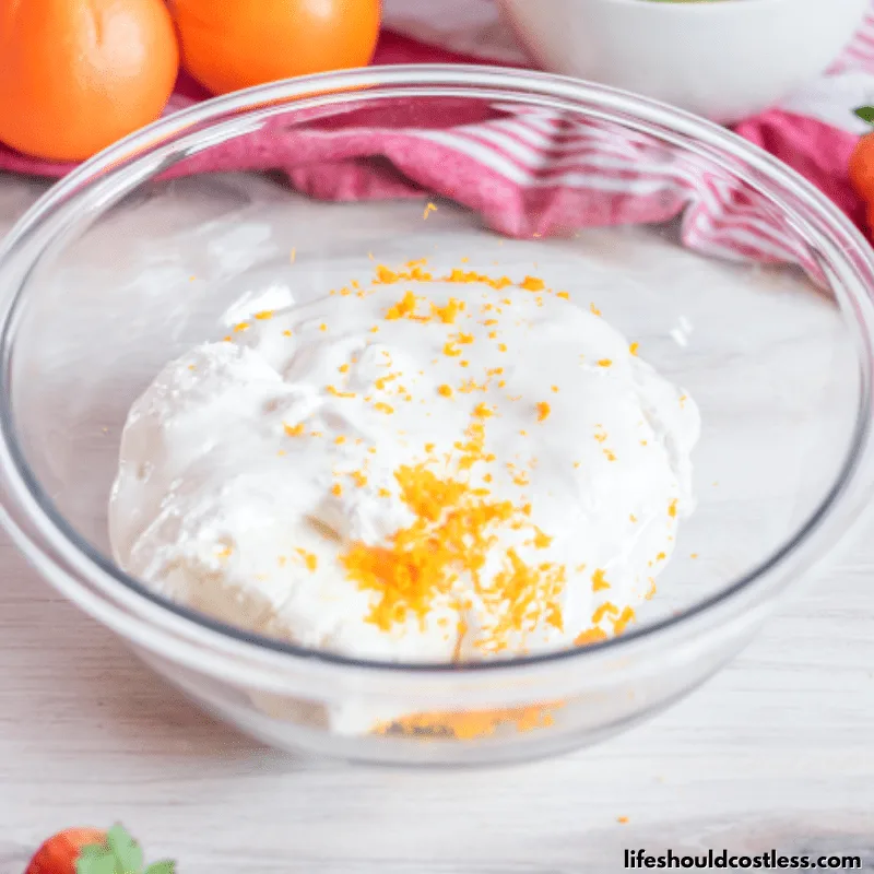 How to make fruit dip with cream cheese. Step 3