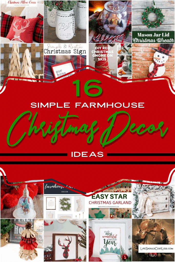 16 Simple Farmhouse Christmas Decor Ideas lifeshouldcostless.com