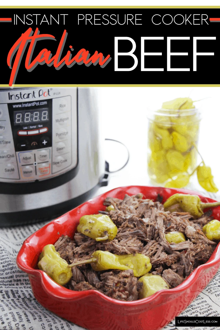 Instant pot italian beef cheap with italian dressing mix