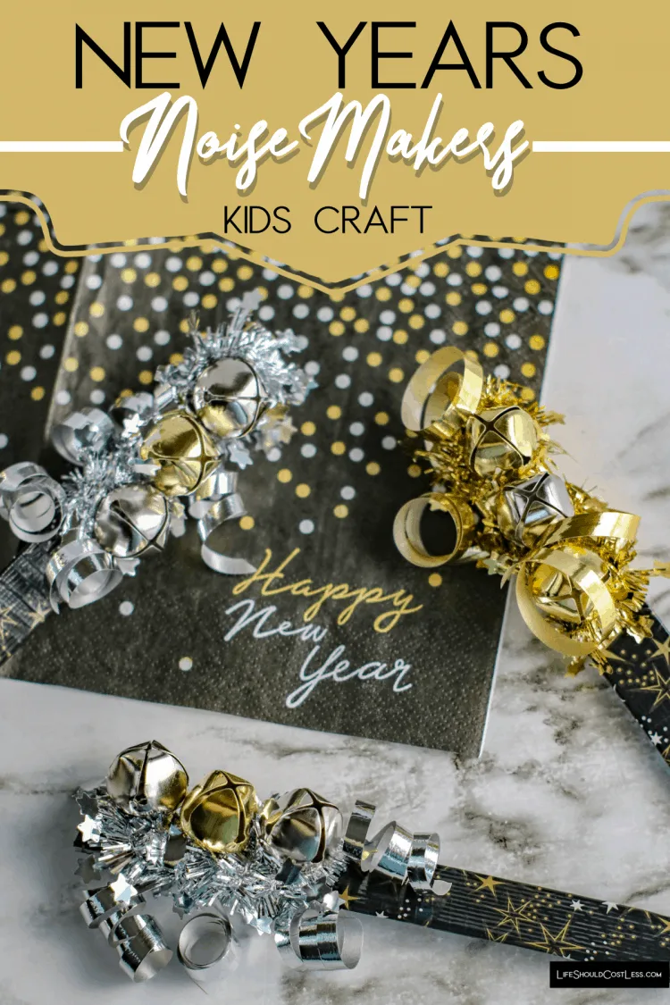 Printable New Years Coloring Page: wine & noise makers