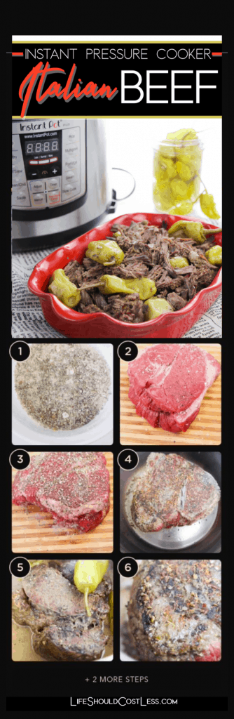 Instant Pressure Cooker Italian Roast Beef Recipe - Life Should Cost Less