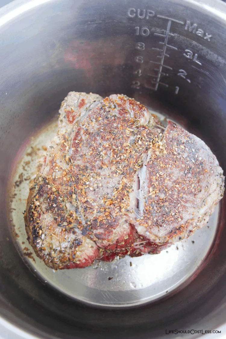 Cooking italian roast beef  In The Instant Pressure Cooker lifeshouldcostless.com