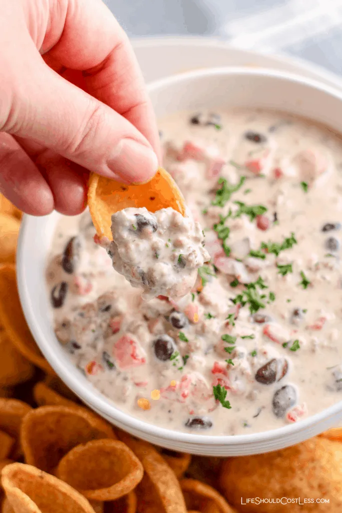 Creamy Chilled Queso Dip - HIllstone Cold Queso Copycat