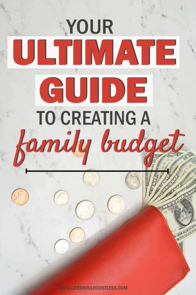 How do I create a family budget with decreased (less) income? Budgeting tips for rainy days.