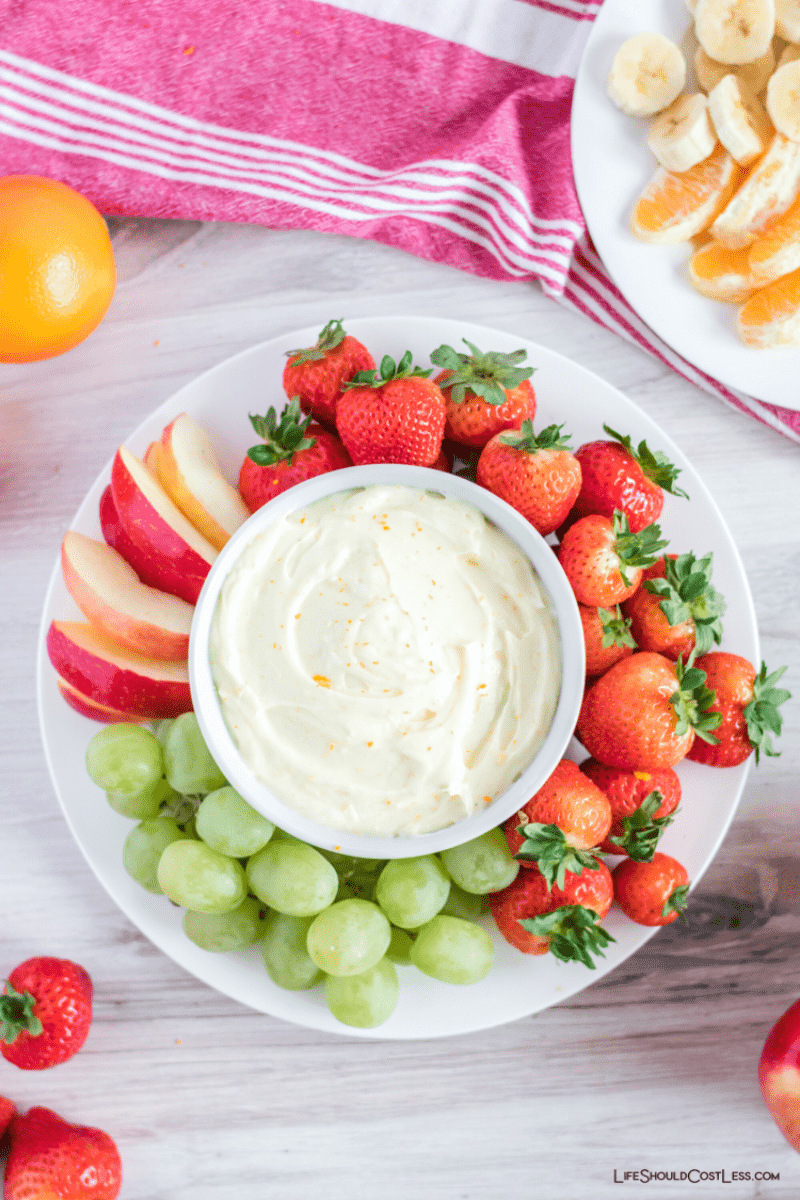 dip for fruit cream cheese and marshmallow fluff