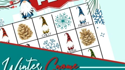 gnomes free printables game board for kids