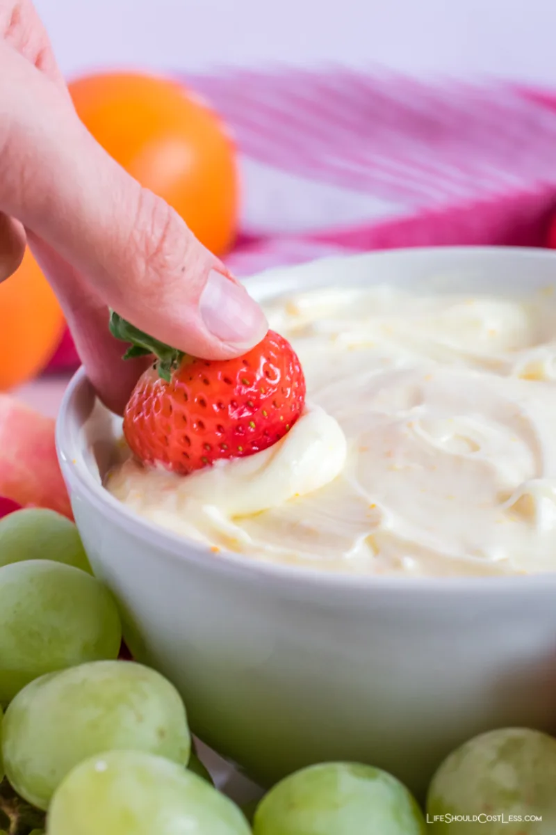 marshmallow cream cheese fruit dip