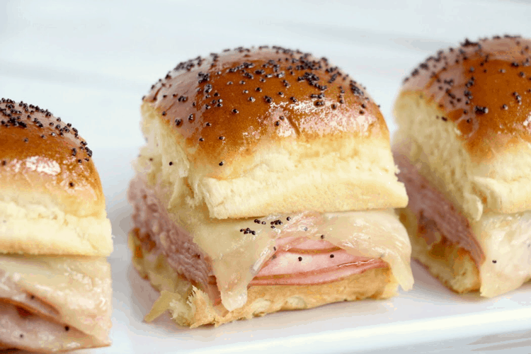 Tasty Oven Baked Ham And Cheese Sliders With Poppy Seeds. lifeshouldcostless.com