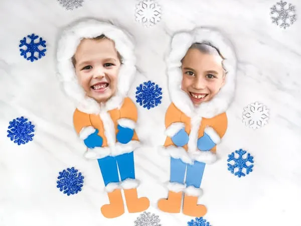 Eskimo winter craft for kids.