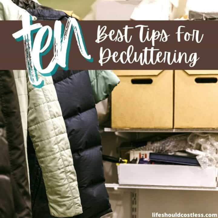 How to start decluttering when overwhelmed. These ten easy tips will have you dejunking in no time.