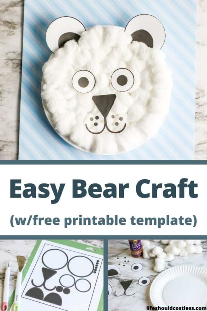 Easy Polar Bear Paper Plate Craft - Life Should Cost Less