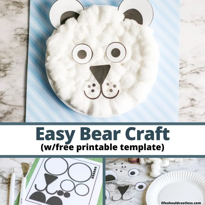 Easy Polar Bear Paper Plate Craft Life Should Cost Less