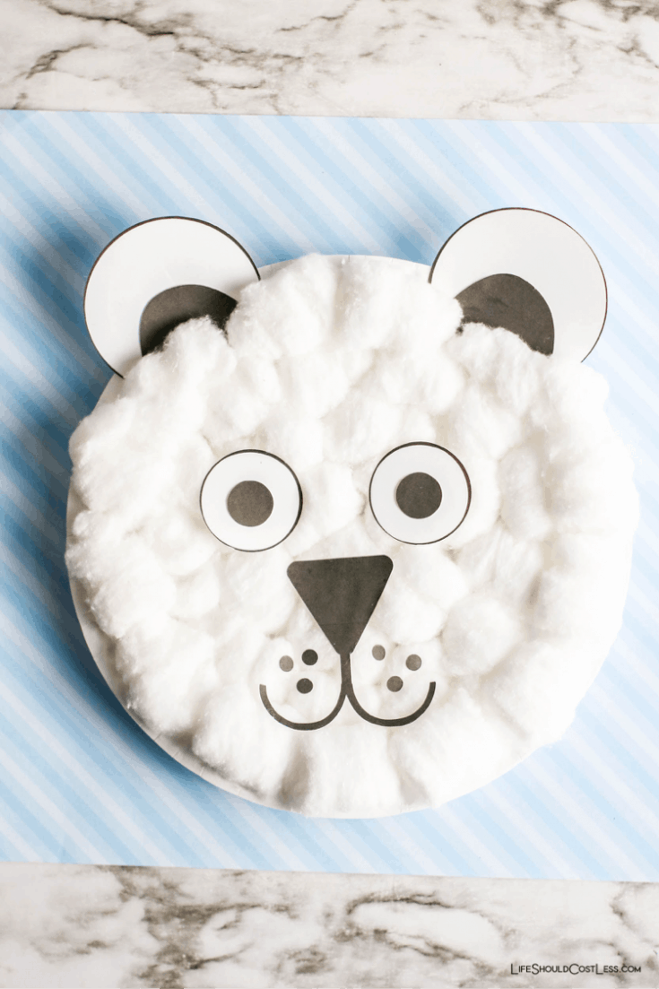 Easy Polar Bear Paper Plate Craft Life Should Cost Less