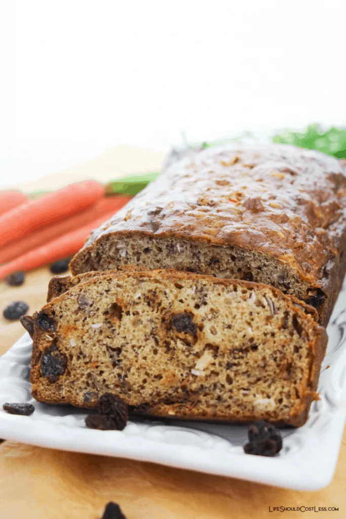 Carrot loaf bread recipe lifeshouldcostless.com