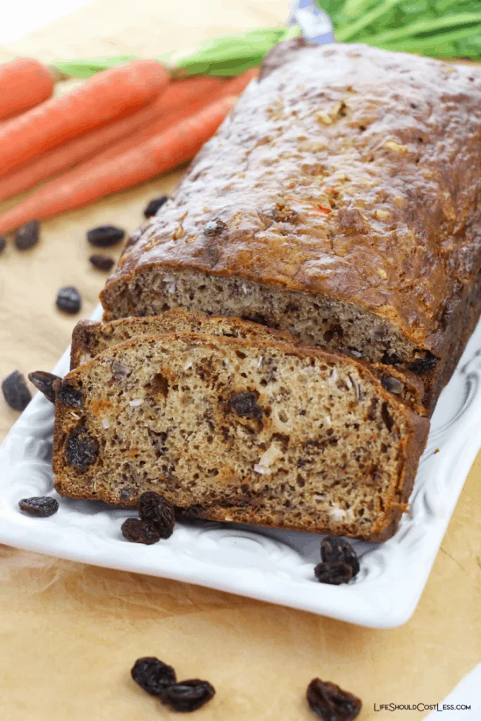 Quick and easy Carrot bread recipe lifeshouldcostless.com
