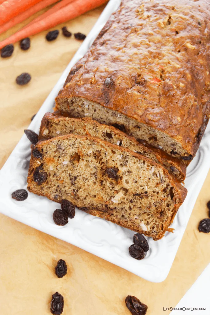 Carrot quick bread lifeshouldcostless.com