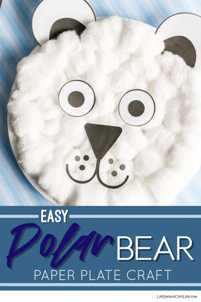 Easy Polar Bear Paper Plate Craft - Life Should Cost Less