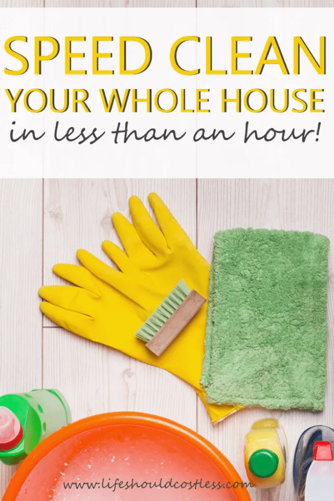 How to clean your house quickly